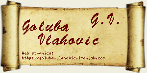 Goluba Vlahović vizit kartica